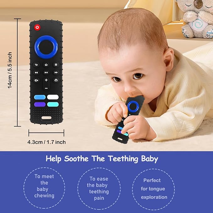Baby Teething Toys, Food Grade Silicone Teether for Babies 3 6 12 18 Months