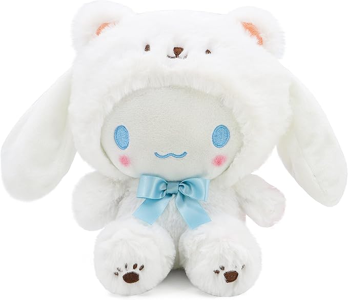 Kawaii Cartoon White Bear Cross-Dressing Series Plush,Soft Plush Doll Cute Soft Toys 7.8in)