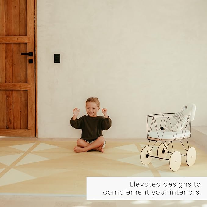 Toddlekind playmat - Prettier Puzzle Playmat (Kyte Wheat), 4 X 6 Feet (6 Tiles)