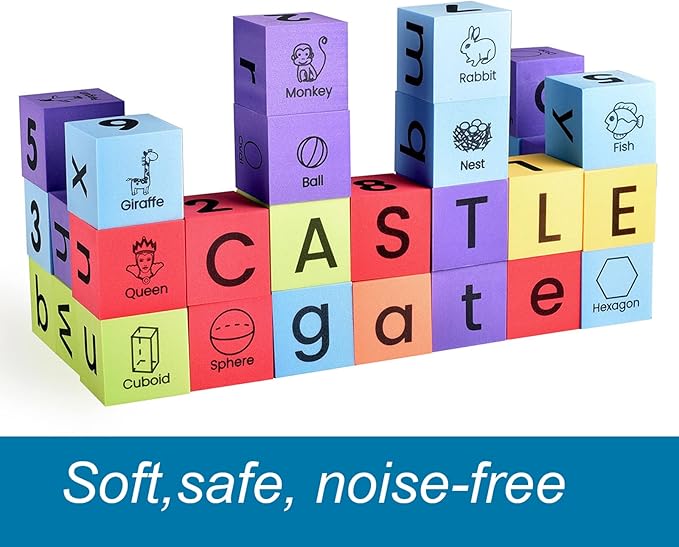 BOHS Foam Learning Blocks - Number,Alphabet Toddlers,30pcs