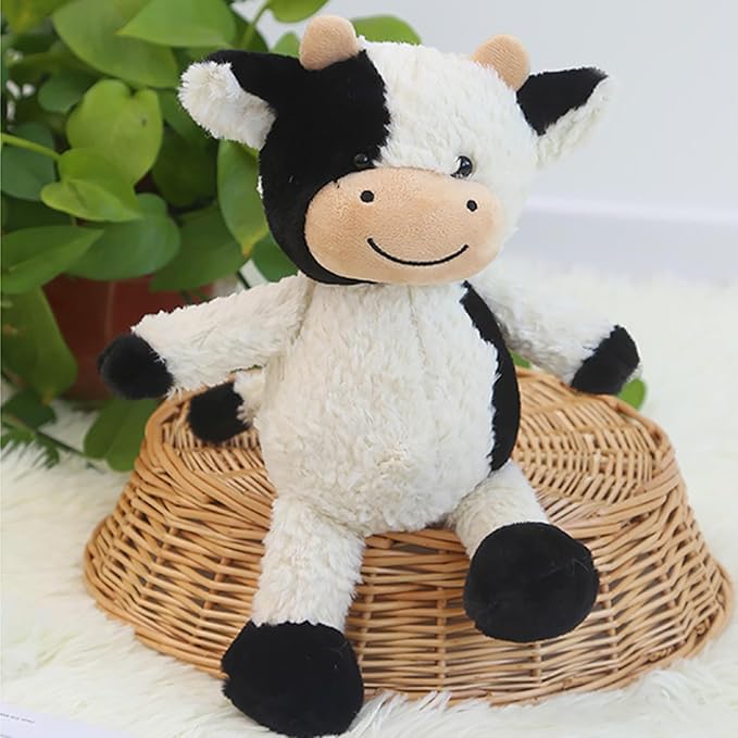11.8 inches Cow Stuffed Animal Soft Plush Cute Cow Doll
