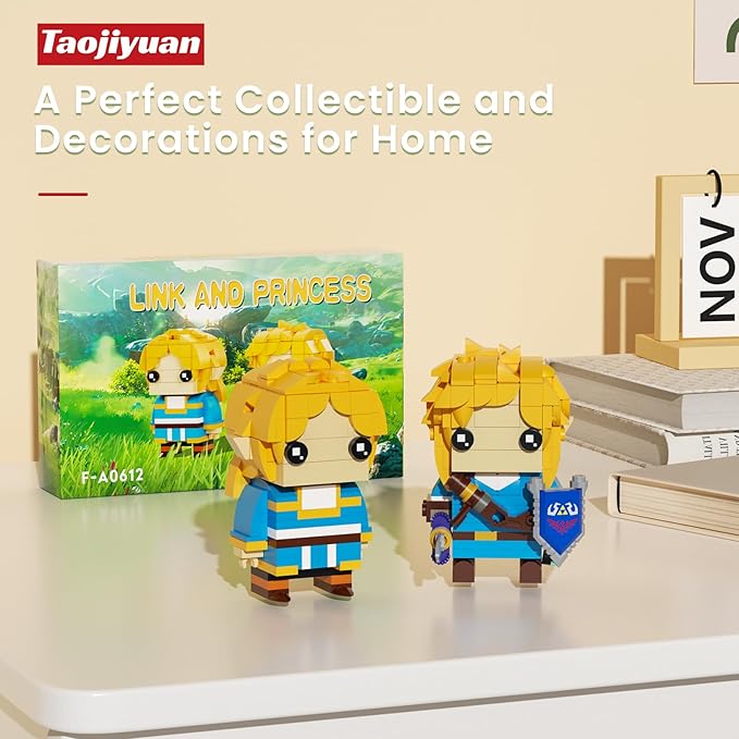 Link and Princess Building Block Kits BOTW Link Figure (393pcs)
