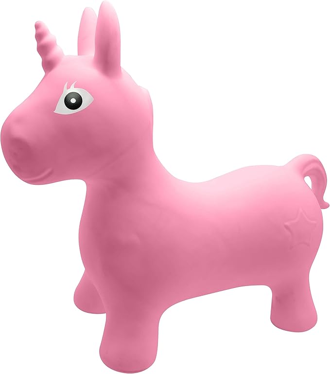 Lexibook BGP050UNI Inflatable Jumping Unicorn, for Indoor and Outdoor use
