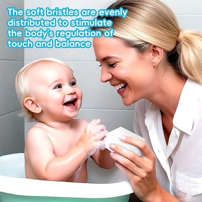 Cradle Cap Brush for Babies, 5Pcs Cradle Cap Treatment Set with Soft Bristle Brushes Silicone Scrubber Fine-Tooth Comb for Newborn Bathing Essentials Baby Brush and Comb Set (White)