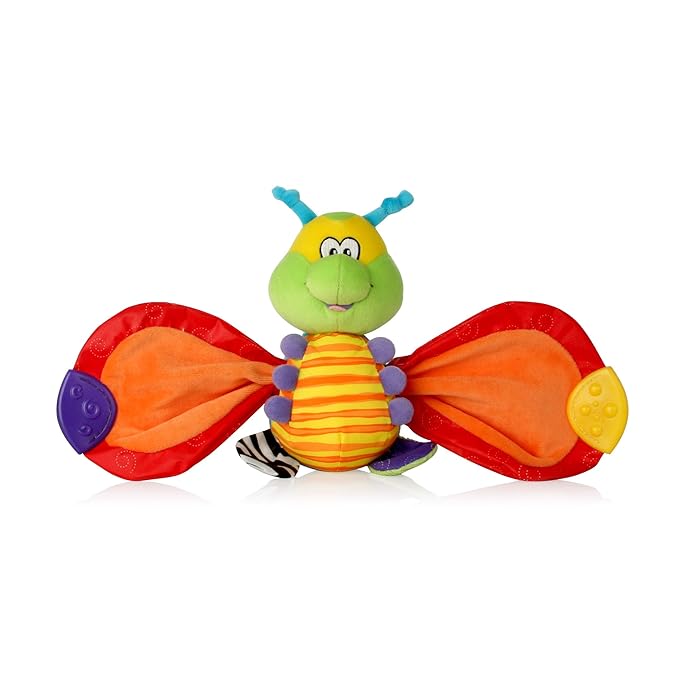 Nuby Teether Tugz Plush Silicone Teething Toy - Baby Teething Toy 3+ Months