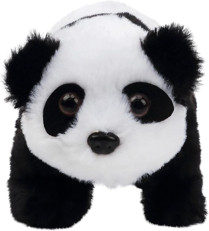Hopearl Crawling Panda Interactive Electronic Pet Plush Toy with Sounds 7''