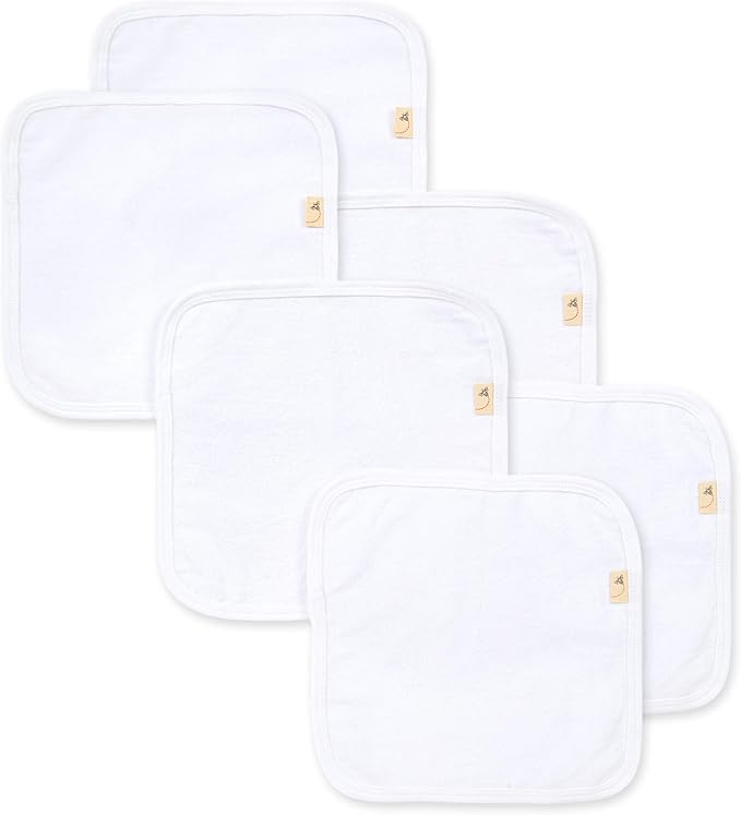 Burt's Bees Baby Infant Washcloths, 100% Organic Cotton 6 Pack