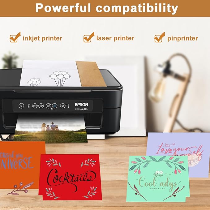 10 Assorted Colors Blank Cards and Envelopes 4.25 x 5.5 Heavyweight Folded Cardstock and A2 Envelopes Self Seal 20 Packs for Invitations, Wedding