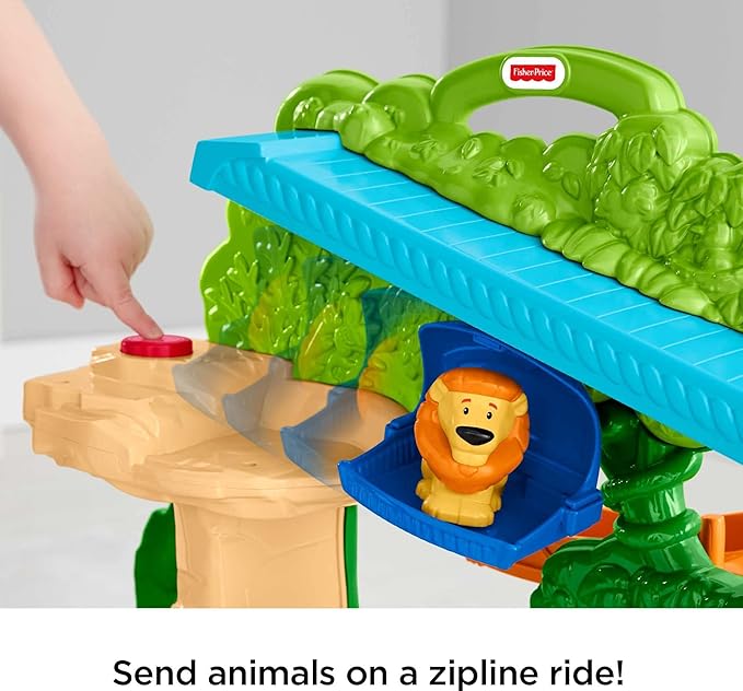 Fisher-Price Little People Toddler Toy Share & Care Safari 2-Ft 7 Figures 1+ years