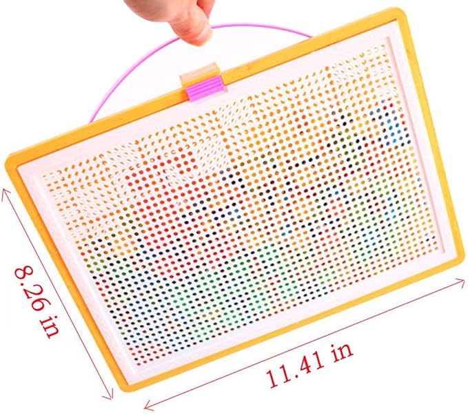 HenMerry Creative Mushroom Nails Mosaic Pegboard Children's Educational Toys 3D (300pcs)