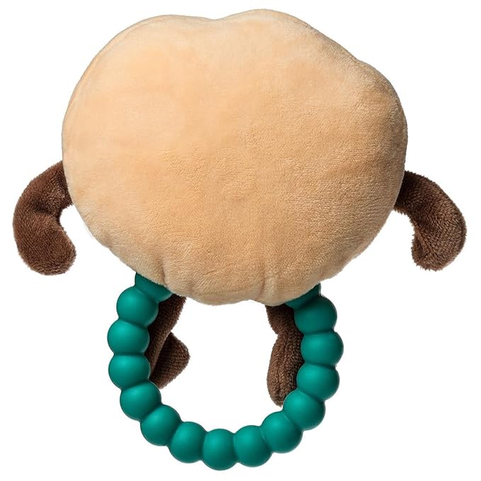 Mary Meyer Sweet Soothie Soft Baby Rattle with Teether Ring, 5-Inches