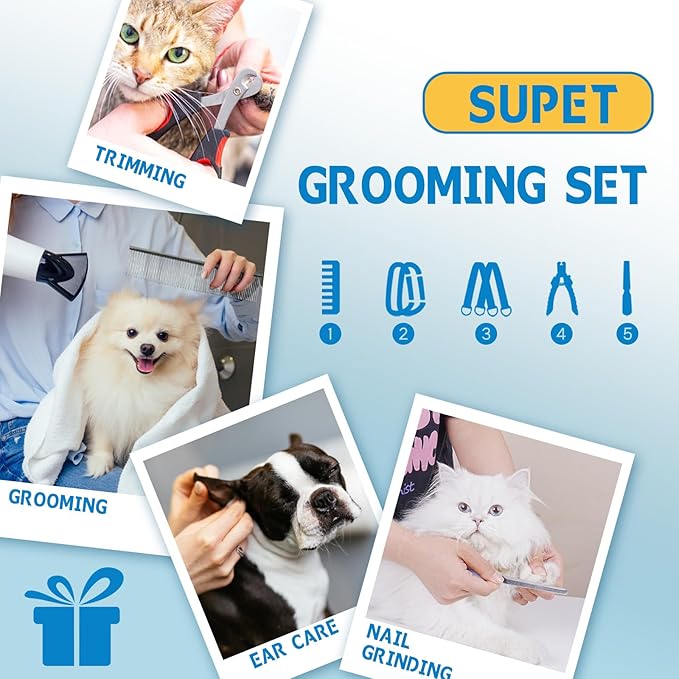 Supet XL Dog Grooming Hammock, Relaxation Pet Grooming Hammock Restraint Dog & Small Animal Leashes Sling for Grooming Helper for Nail Trimming Clipping