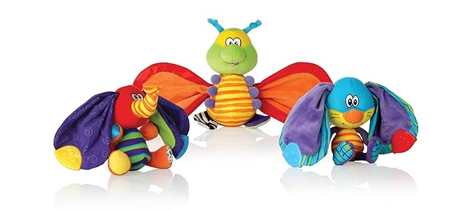 Nuby Teether Tugz Plush Silicone Teething Toy - Baby Teething Toy 3+ Months