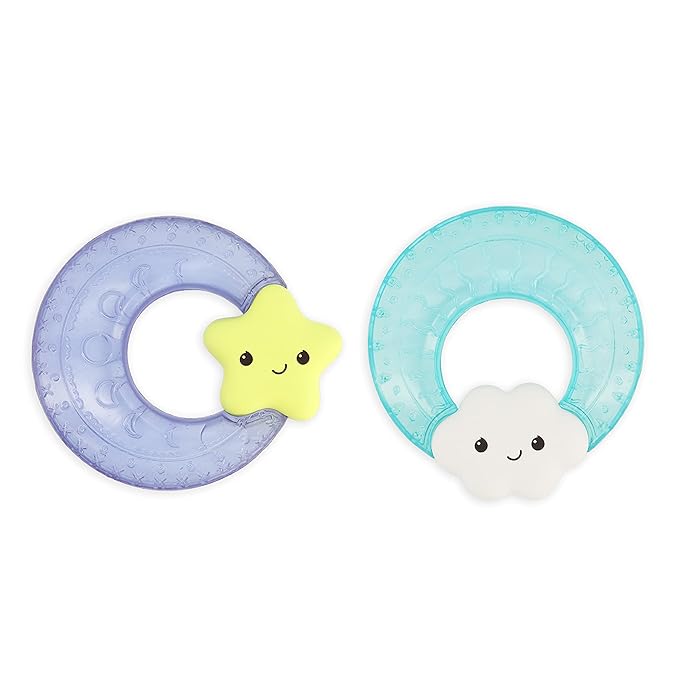 Infantino Shake & Soothe Water Teethers - Sensory Exploration and 2-Pack