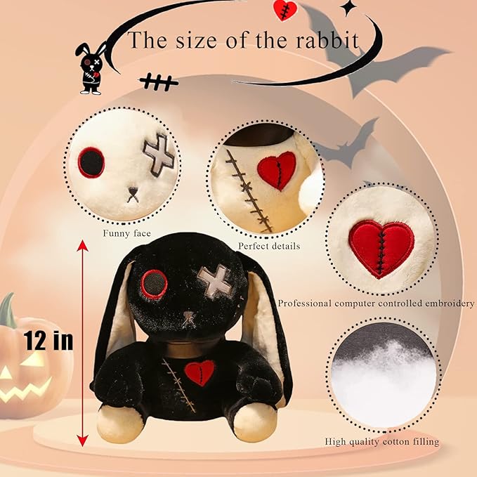 Rabbit plush doll, crazy rabbit plush toy