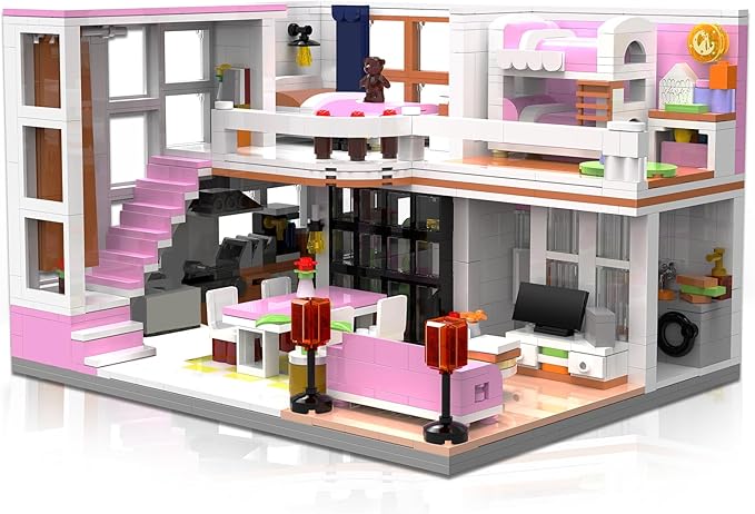 Friends House Building Block Set, Nice Rooms Small Brick Model 8+ 1220