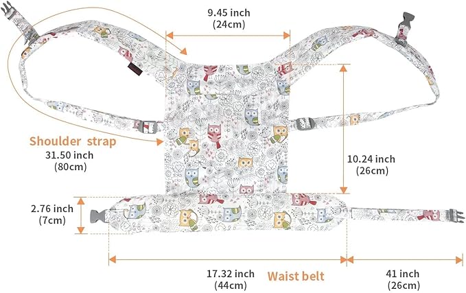 Baby Doll Carrier for Baby Girl Premiums Soft Cotton Straps 18 inch