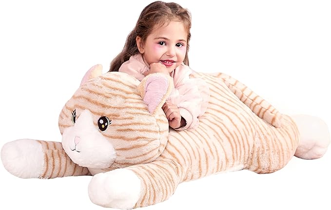 IKASA Large Cat Stuffed Animal Plush Toy,Giant Kitten Cute Jumbo Soft Toys (30 inches,
