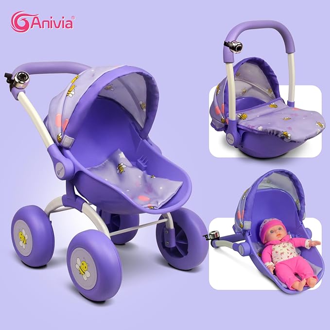 ANNIVIA Baby Doll Stroller Baby Doll Pram Baby Doll Carriage