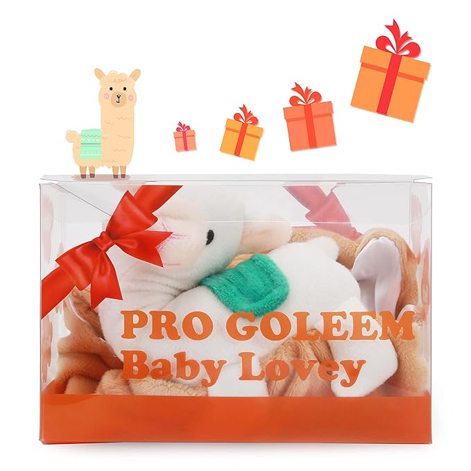 Pro Goleem Llama Security Blanket Soft Loveys for Babies 14 Inch