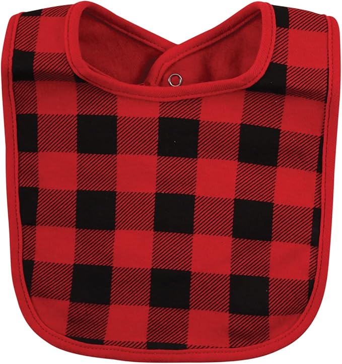 Hudson Baby Unisex BabyCotton Bib and Headband or Caps Set