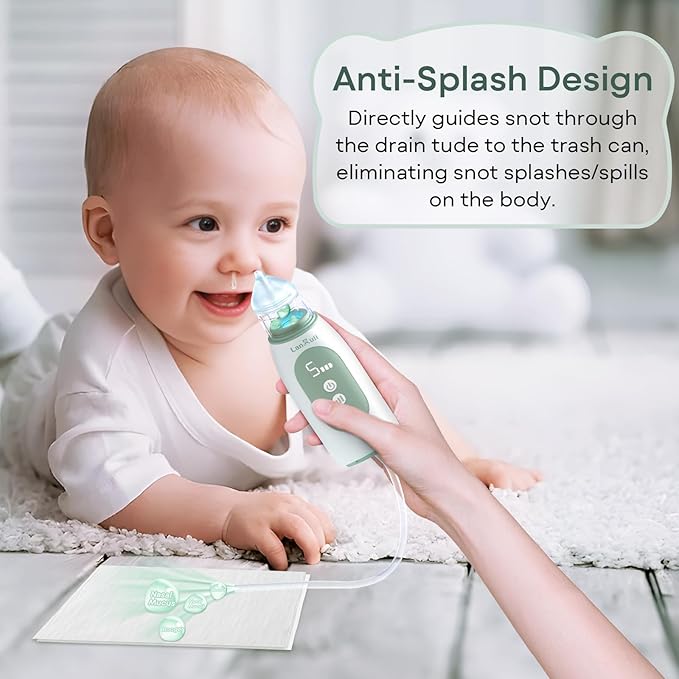 Hospital-Grade Nasal Aspirator for Baby, Automatic Toddler Nose Sucker