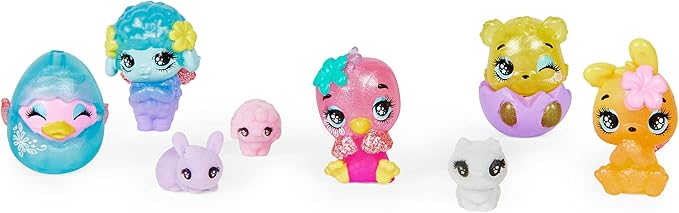 Hatchimals CollEGGtibles, Spring Toy Basket with 5 and 3 Pets 5 and
