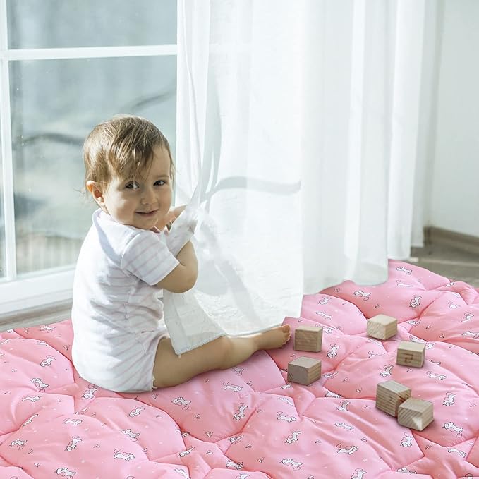 Baby Play Mat for Boys Girls, 50'' x 50'' baby Play Mat for Playpen