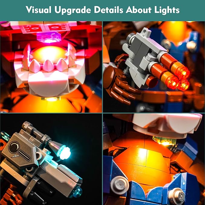 VONADO Light Control LED Light for Lego Rocket & Baby 76282 (Lights 76282 Building