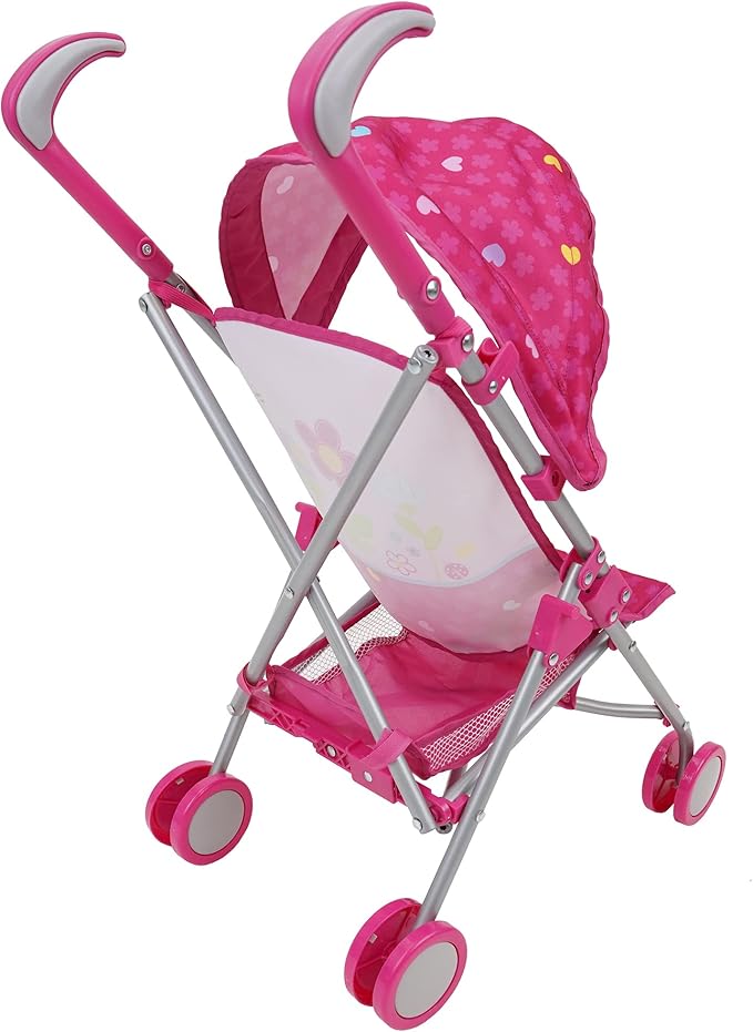 509 Crew Garden Doll Stroller - Kids Pretend Play, Retractable Canopy 24", Kids 3+ (T709027)