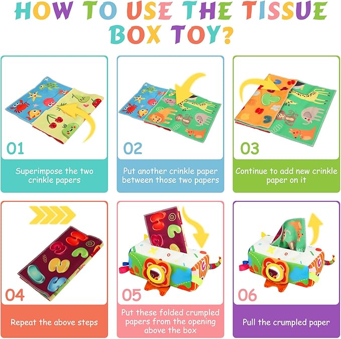 Baby Toys 6 to 12 Months - Baby Tissue Box Toys 1 Year