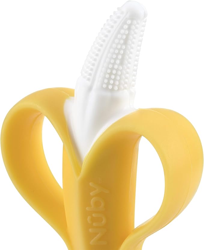 Nuby Nananubs Banana Massaging Teether, Yellow (Pack of 16)