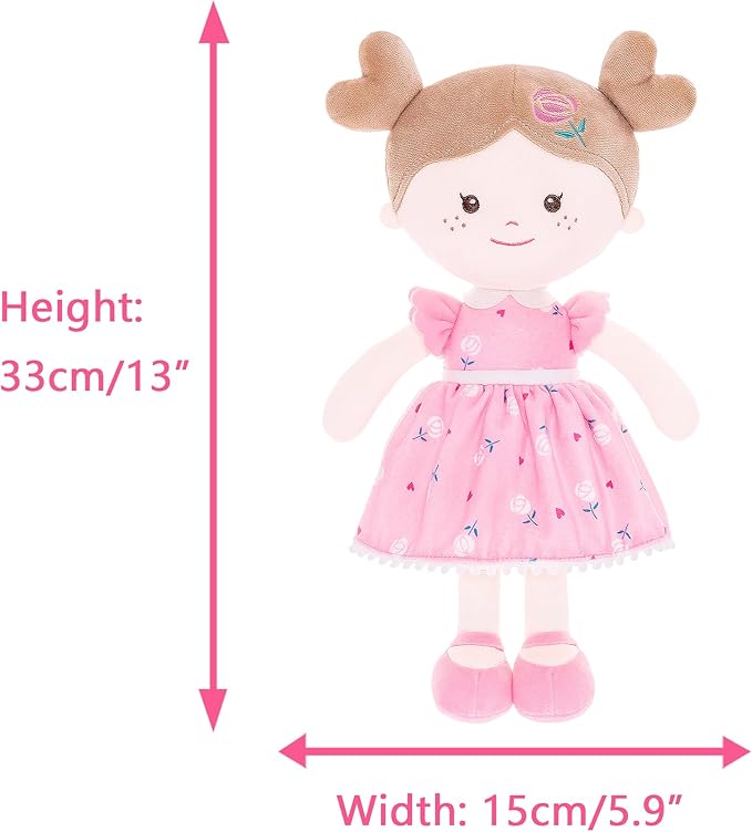 Onetoo Soft Baby Doll for Girls First Baby Doll Plush 14"(Milly Series)