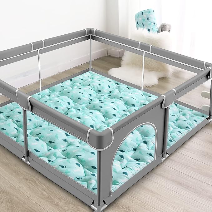Baby Play Mat for Boys Girls, 50'' x 50'' baby Play Mat for Playpen
