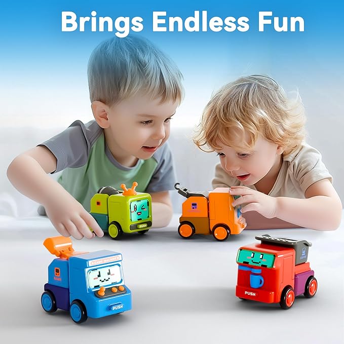 iPlay, iLearn 2 in 1 Toddler Car Toys Set 3 4 5 6