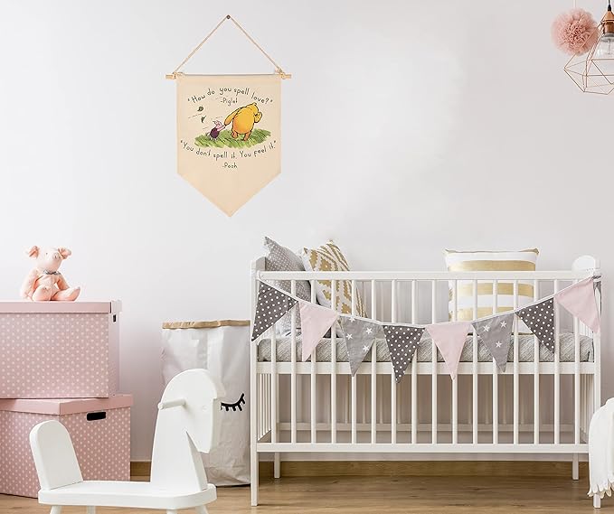 Winie Nursery Flag the Pooh,Nursery Wall Decor