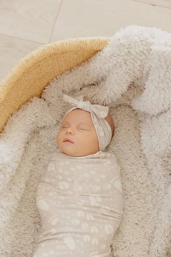 Copper Pearl Baby Bows: Stylish Headbands for Baby Girls, Premium Soft and Stretchy Baby Headbands