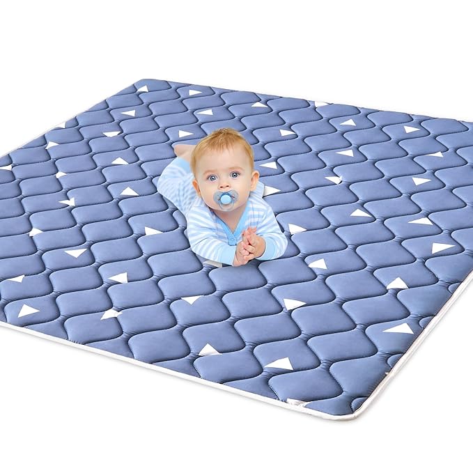 Premium Foam Baby Play Mat, 36x36 Inch Foldable and Machine Washable Crawling Mat