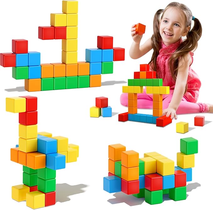 Magnetic Blocks for Toddlers 3 4 5 6 7 8 2-3 3-5 4-8 Gifts