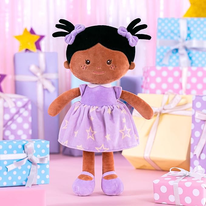 Onetoo First Baby Doll Plush Rag Doll Sleeping Cuddle Buddy 14"(Milly Series)