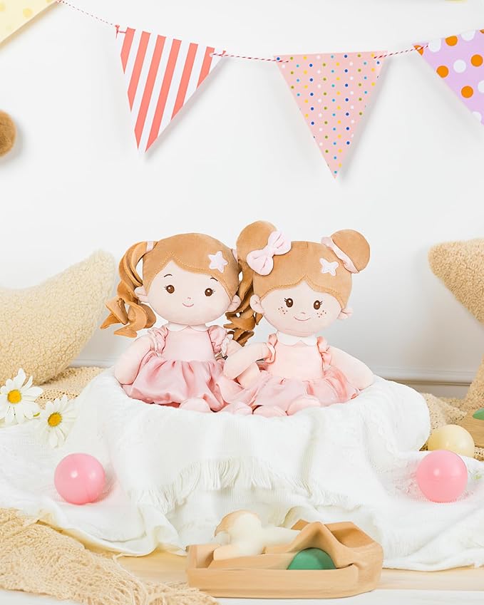 Soft Baby Doll Toys (12''), My First Baby Rag Doll for 1 Year-Old Girl Birthday Gift