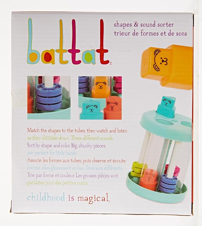 Battat – Shape Sorter 3 Shapes 18 Months