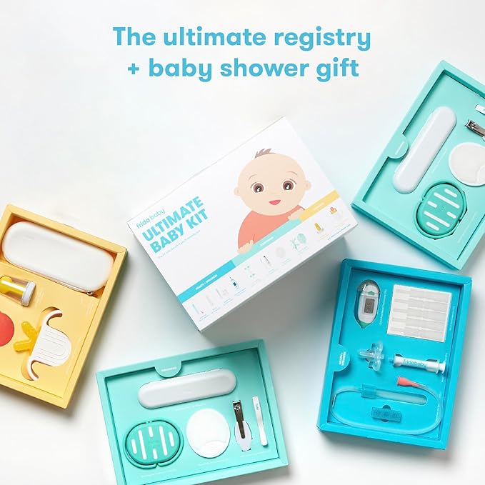 Frida Baby Ultimate Baby Kit | Baby Essentials Gift Set Includes Wellness, Sick Day