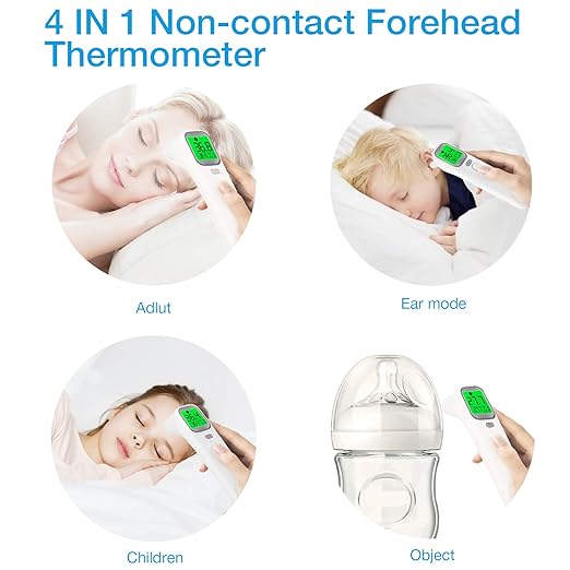 Wellue Touchless Baby Thermometer, Infrared Forehead and Ear Thermometer
