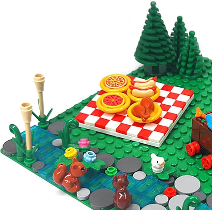 Urban camping blocks set, outdoor forest tent camping adventure toys (204Pcs