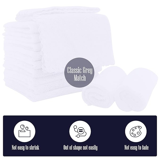 16 Pack Baby Washcloths - 10x10 Inch, Microfiber baby towel