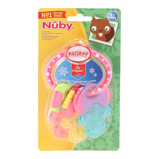 Nuby Ice Gel Teether Keys, 1 Count (Pack of 1)