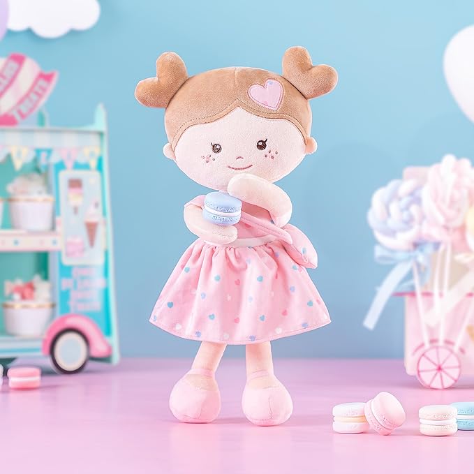 Onetoo First Baby Doll Plush Rag Doll Soft Baby Doll 14"