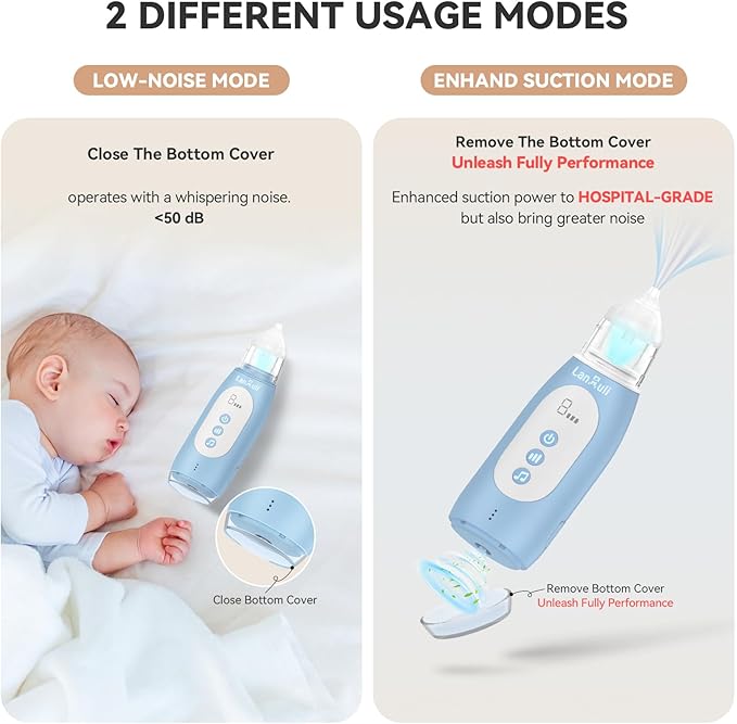 Hospital-Grade Nasal Aspirator for Baby, Automatic Toddler Nose Sucker