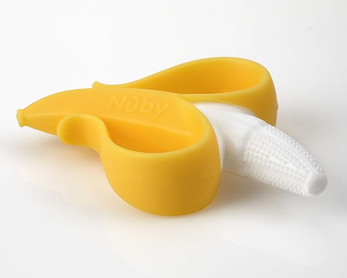 Nuby Nananubs Banana Massaging Teether, Yellow (Pack of 16)